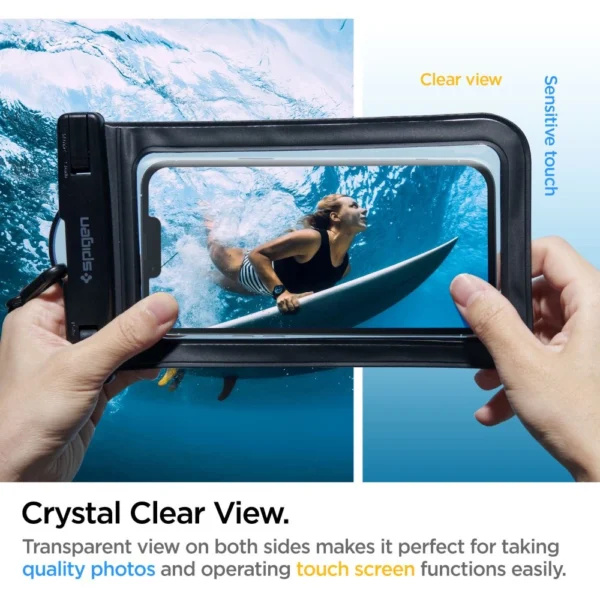 Spigen Aqua Shield A601 dėklas atsparus vandeniui IPX8 - juodas - Image 9