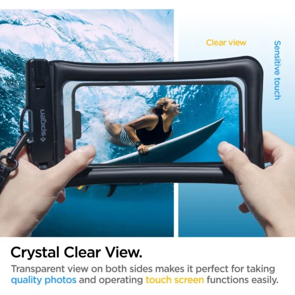 Spigen Aqua Shield A610 dėklas atsparus vandeniui, plūduriuojantis - juodas - Image 11