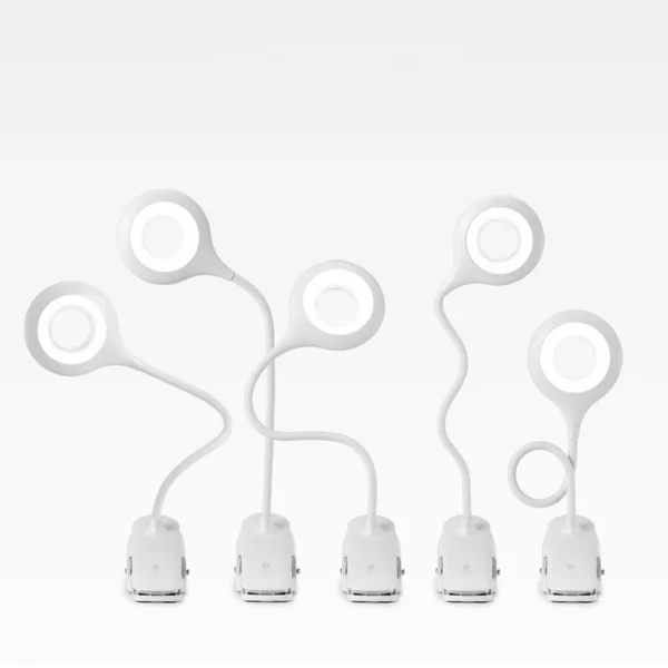 Belaidis LED skaitymo šviestuvas su segtuku + juodas micro USB laidas - Image 4