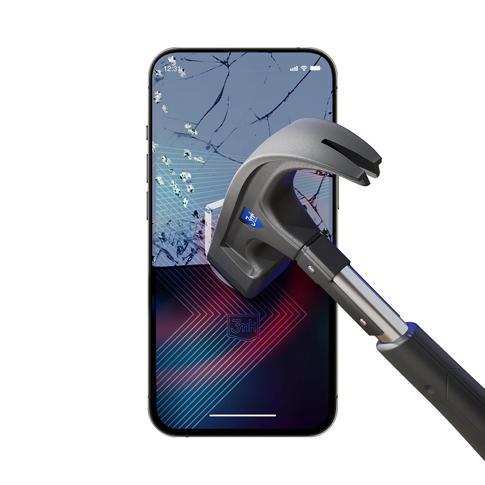 Grūdintas stiklas iPhone 14 Pro Max / 14 Plus hibridinis flexi 7H 3mk FlexibleGlass serija - Image 3