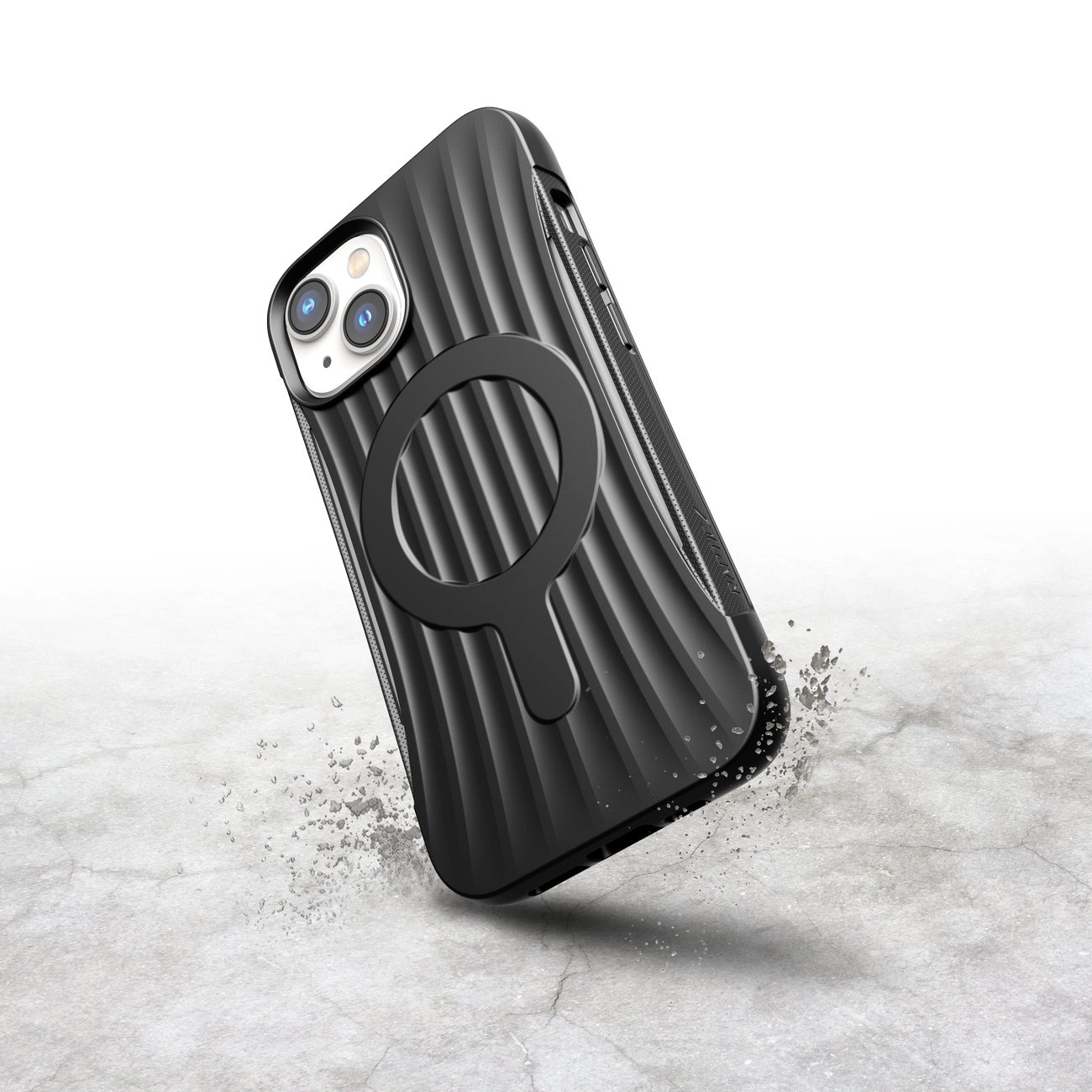 Raptic X-Doria Clutch dėklas iPhone 14, MagSafe nugarėlės dangtelis, juodas - Image 3