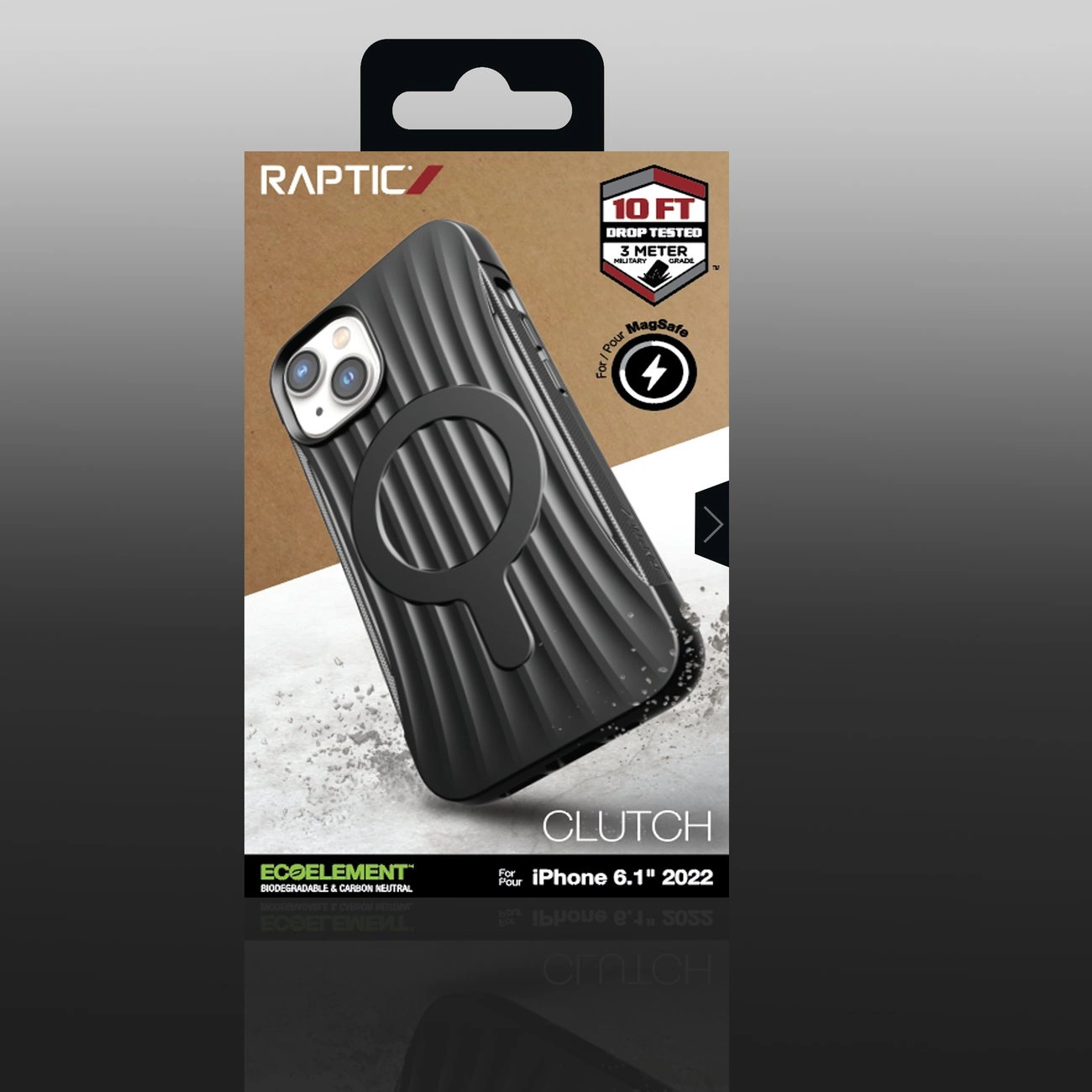 Raptic X-Doria Clutch dėklas iPhone 14, MagSafe nugarėlės dangtelis, juodas - Image 6