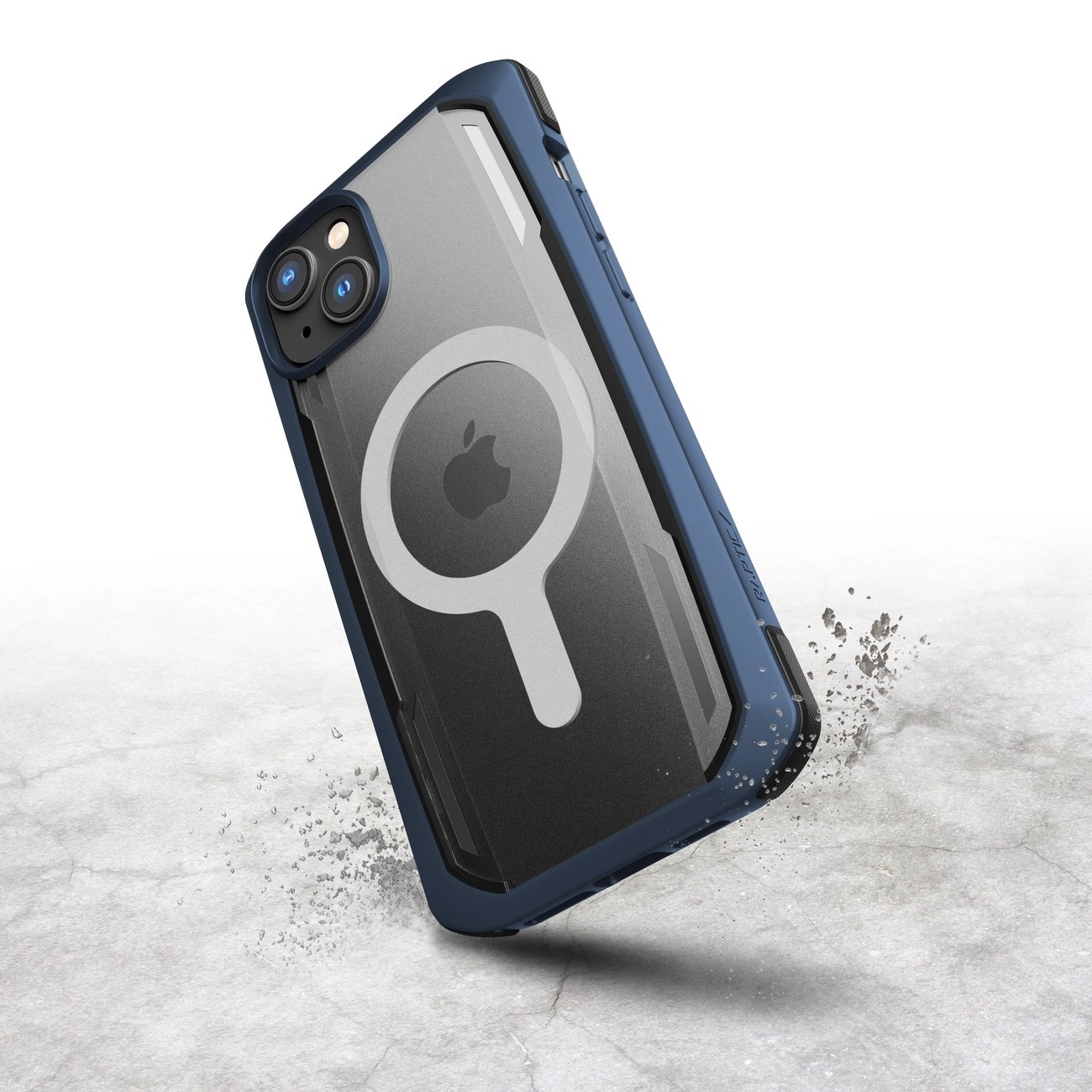 Raptic X-Doria Secure dėklas iPhone 14 Pro, MagSafe apsauginis dangtelis, mėlynas - Image 5