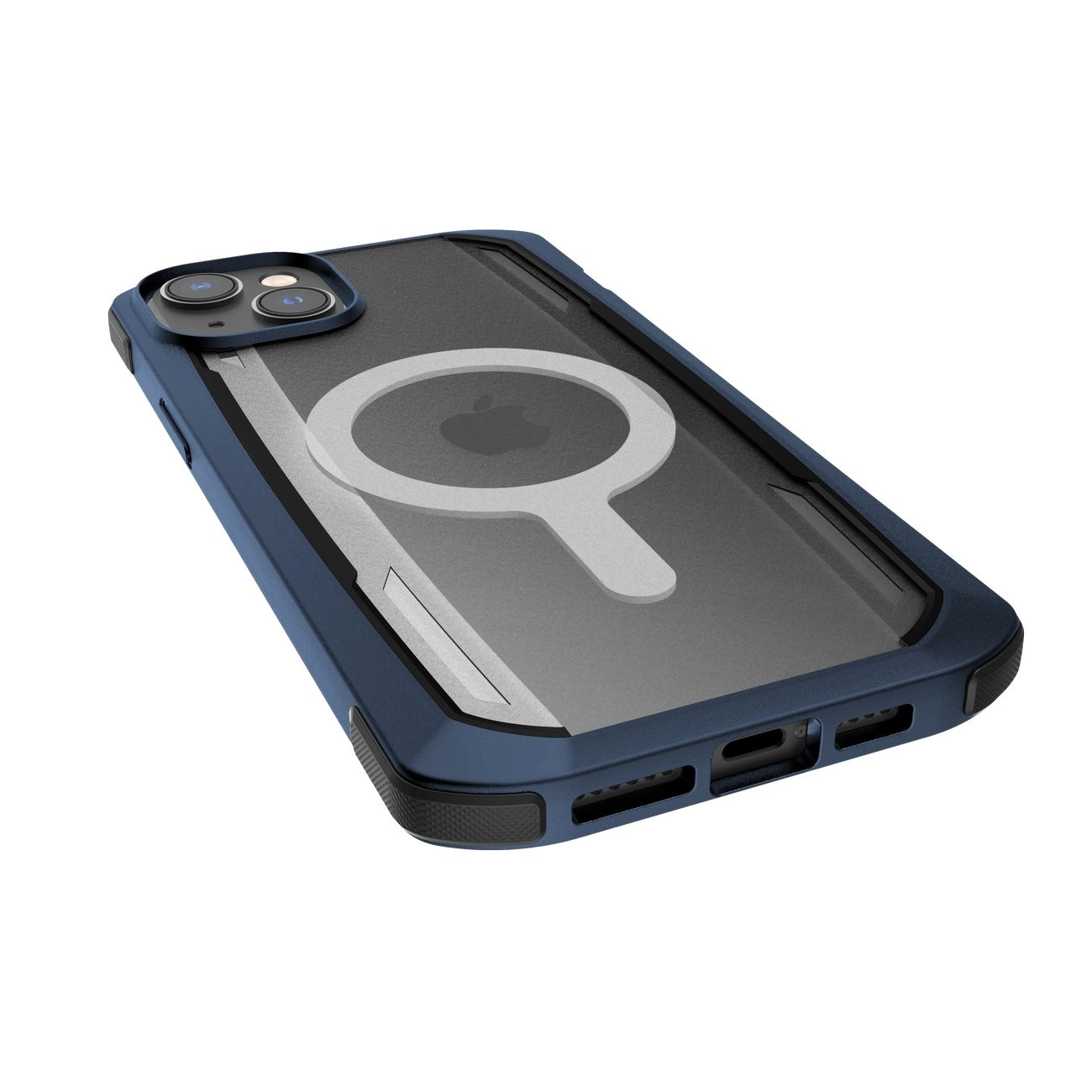 Raptic X-Doria Secure dėklas iPhone 14 Pro, MagSafe apsauginis dangtelis, mėlynas - Image 7