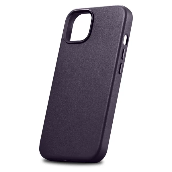 iCarer dėklas Odinis iPhone 14 tamsiai violetinis (WMI14220705-DP) (suderinamas su MagSafe) - Image 7
