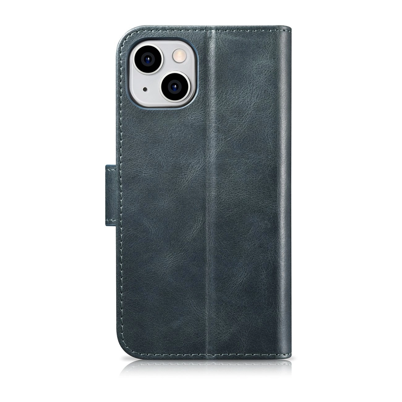 iCarer Oil Wax piniginės tipo dėklas 2in1 iPhone 14 Plus, odinis flip dėklas, Anti-RFID, mėlynas (WMI14220723-BU) - Image 2