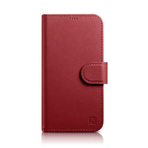 iCarer Wallet Case 2in1 Cover iPhone 14 Plus Anti-RFID Leather Flip Cover Red (WMI14220727-RD)