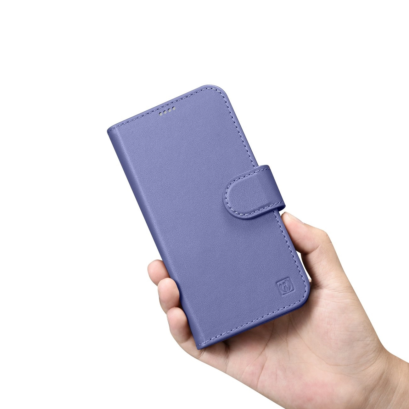 iCarer piniginės tipo dėklas 2in1 iPhone 14 Pro Max, odinis flip dėklas, Anti-RFID, šviesiai violetinis (WMI14220728-LP) - Image 13
