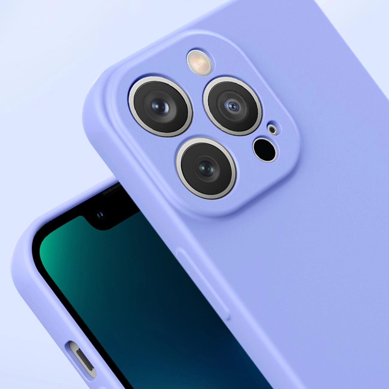 Silicone case iPhone 14 Plus, silikoninis dėklas, mėtų žalia - Image 6