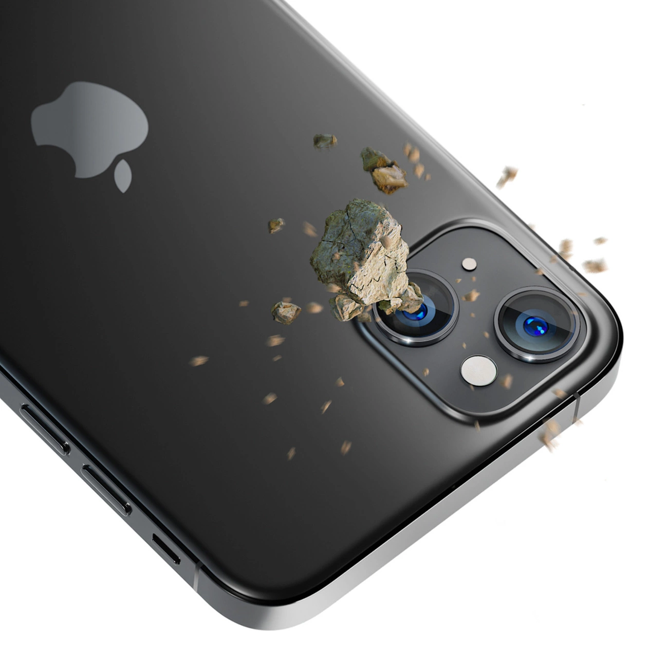 Kameros stiklas iPhone 14 9H 3mk Lens Protection Pro serijos objektyvui, pilkas - Image 3