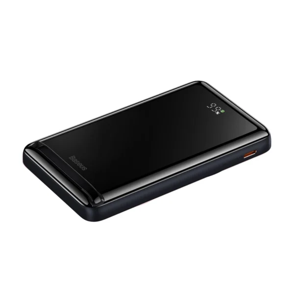 Baseus Magnetic Bracket Powerbank 10000mAh 20W su MagSafe - tamsiai mėlynas + USB-C laidas 60W 0,5 m - Image 10