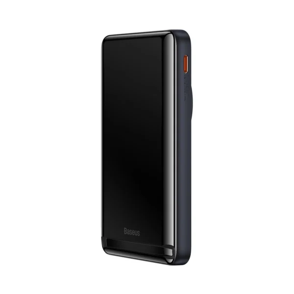 Baseus Magnetic Bracket Powerbank 10000mAh 20W su MagSafe - tamsiai mėlynas + USB-C laidas 60W 0,5 m - Image 4