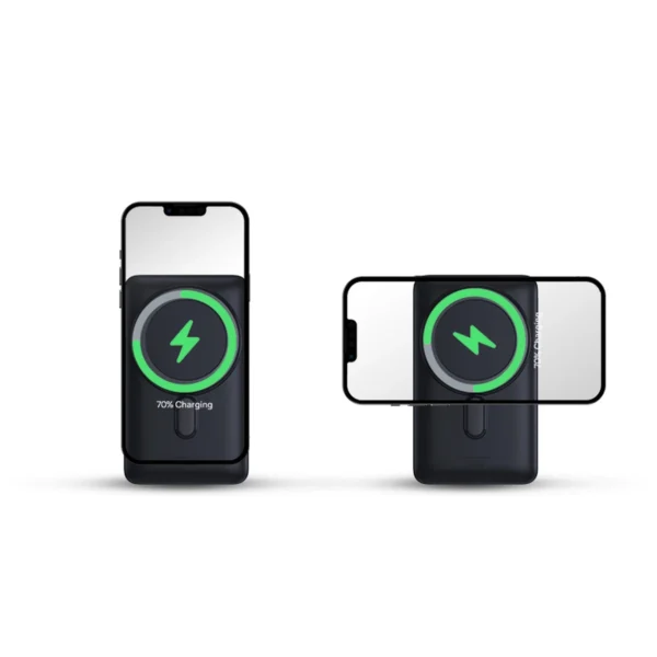 Baseus Magnetic Bracket powerbank su bevieliu įkrovimu MagSafe 10000mAh 20W Overseas Edition, rožinis (PPCX000204) + USB Type C laidas Baseus Xiaobai Series 60W 0,5 m - Image 18