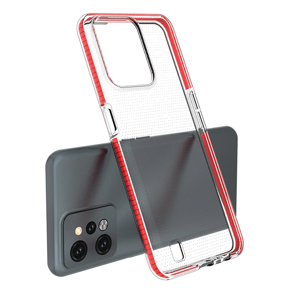 Spring Case silikoninis dėklas Realme C31 su rėmeliu, juodas - Image 3