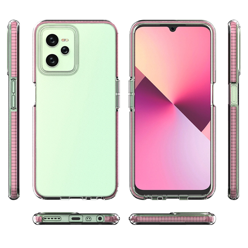 Spring Case silikoninis dėklas Realme C35 su rėmeliu, juodas - Image 2