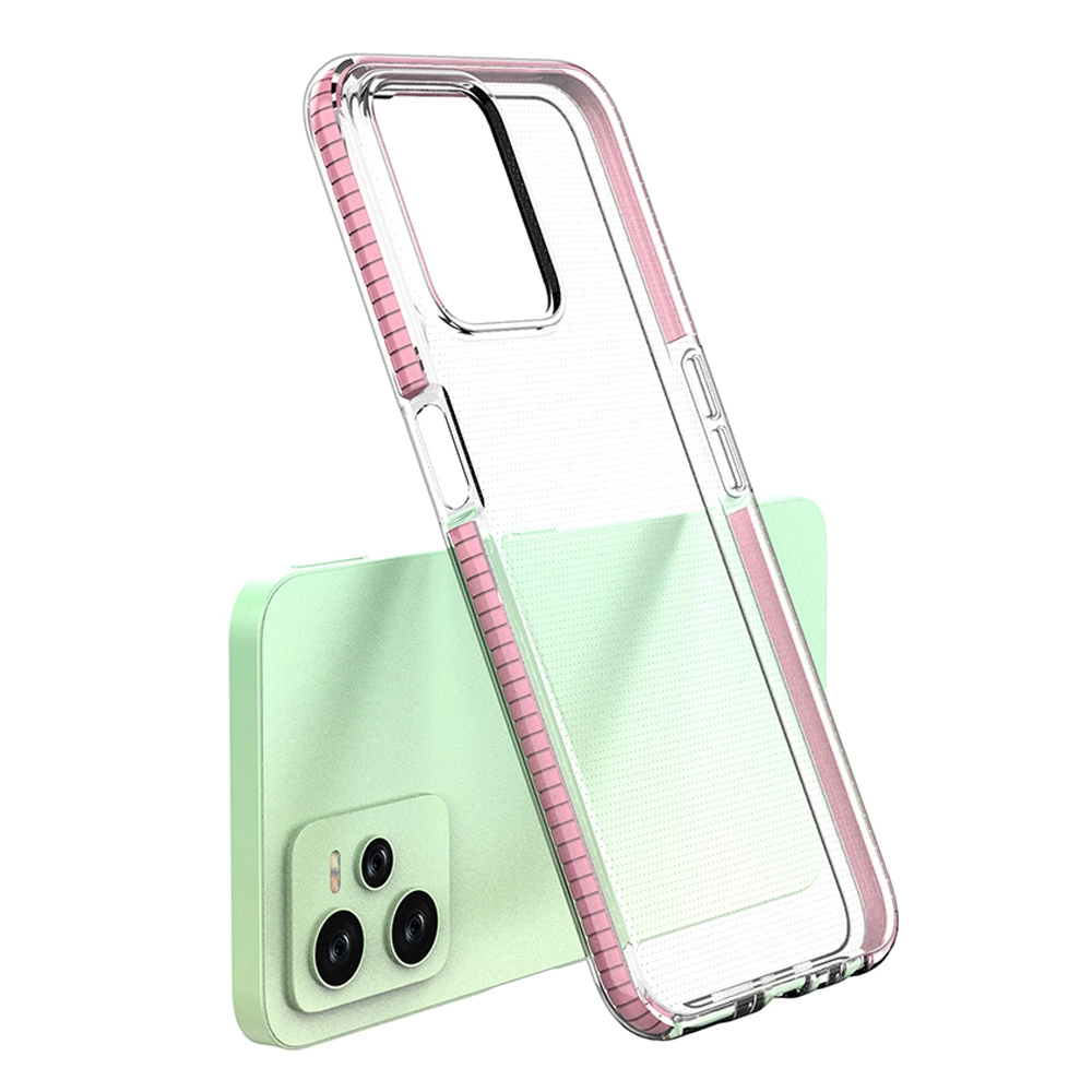 Spring Case silikoninis dėklas Realme C35 su rėmeliu, juodas - Image 3