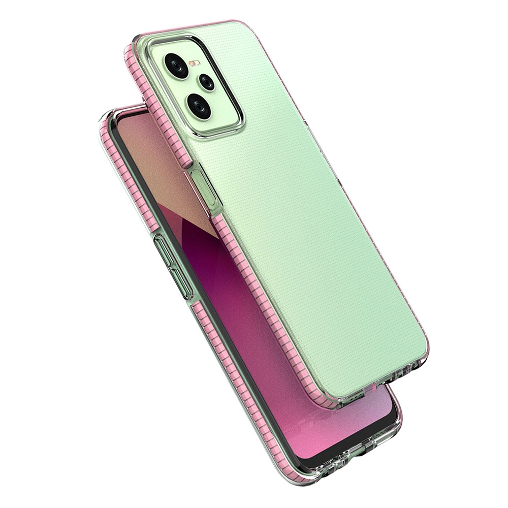 Spring Case silikoninis dėklas Realme C35 su rėmeliu, juodas - Image 4
