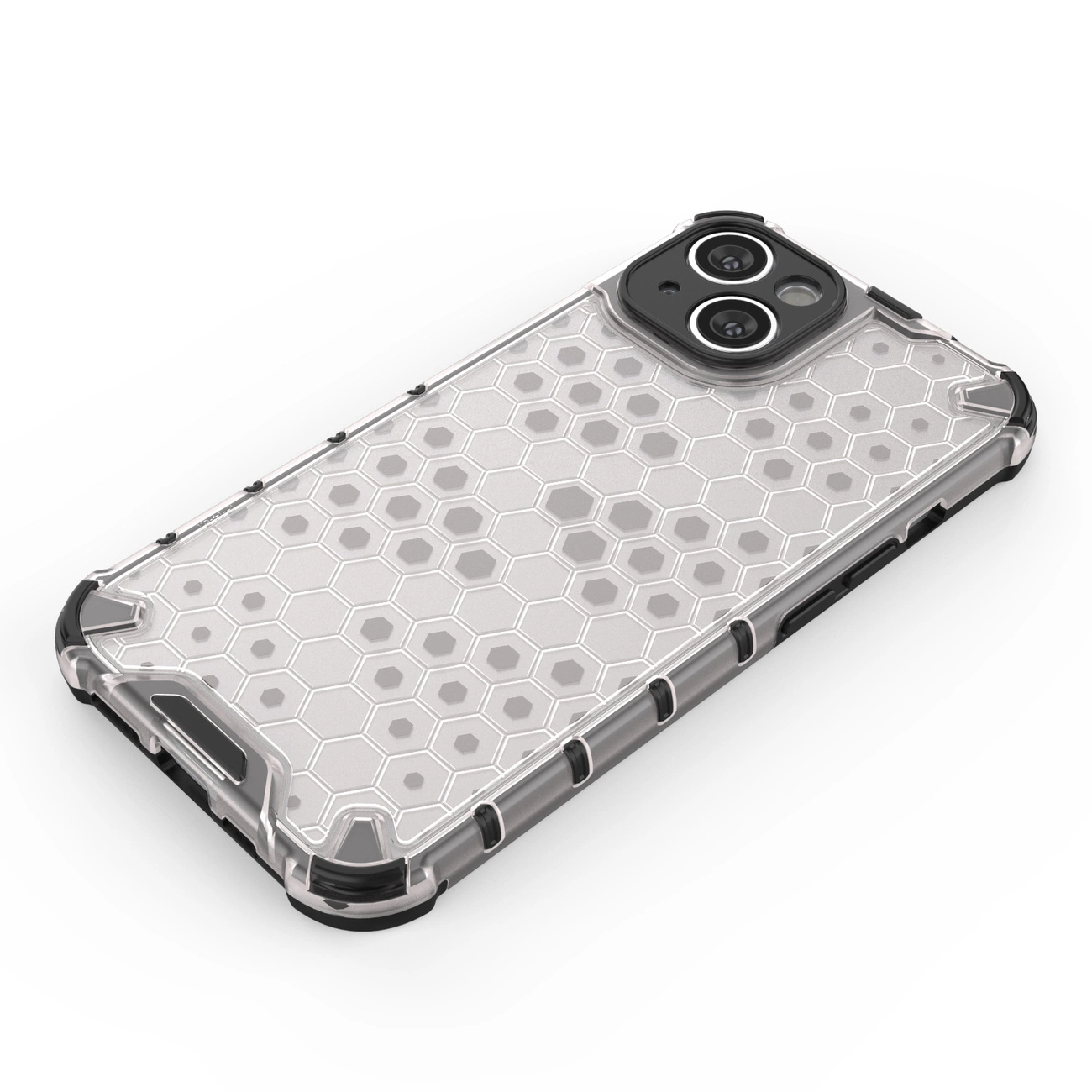 Honeycomb dėklas iPhone 14 Plus, šarvuotas hibridinis dėklas, mėlynas - Image 3