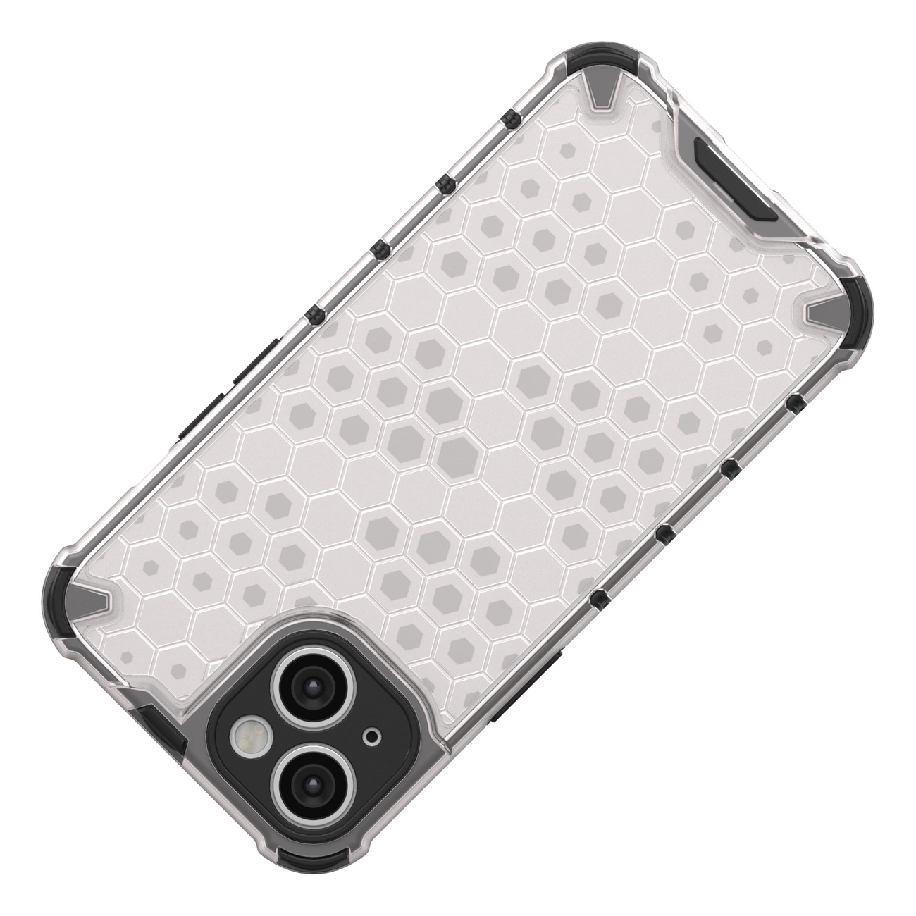 Honeycomb dėklas iPhone 14 Plus, šarvuotas hibridinis dėklas, mėlynas - Image 4