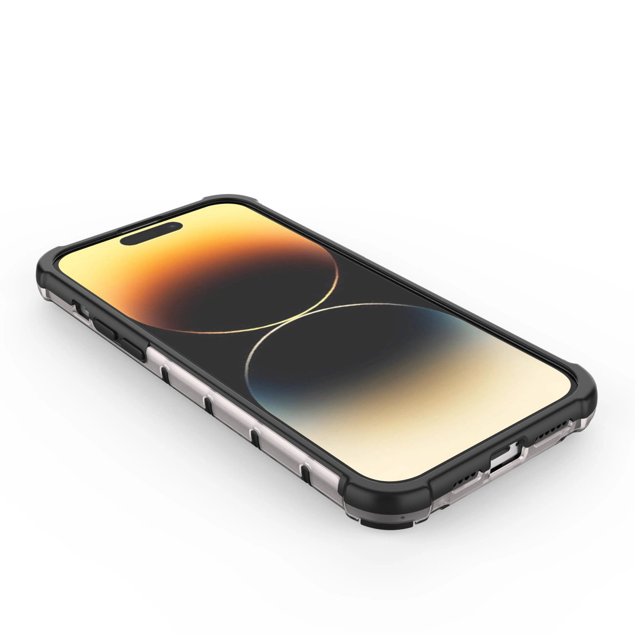 Honeycomb dėklas iPhone 14 Pro Max, šarvuotas hibridinis dėklas, mėlynas - Image 10