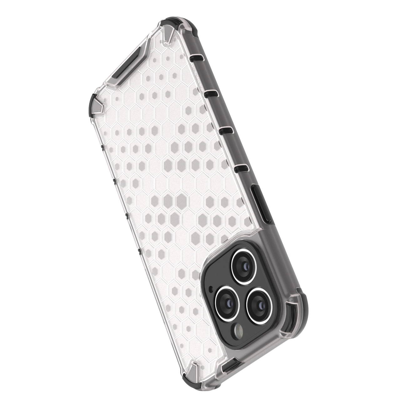 Honeycomb dėklas iPhone 14 Pro Max, šarvuotas hibridinis dėklas, mėlynas - Image 11
