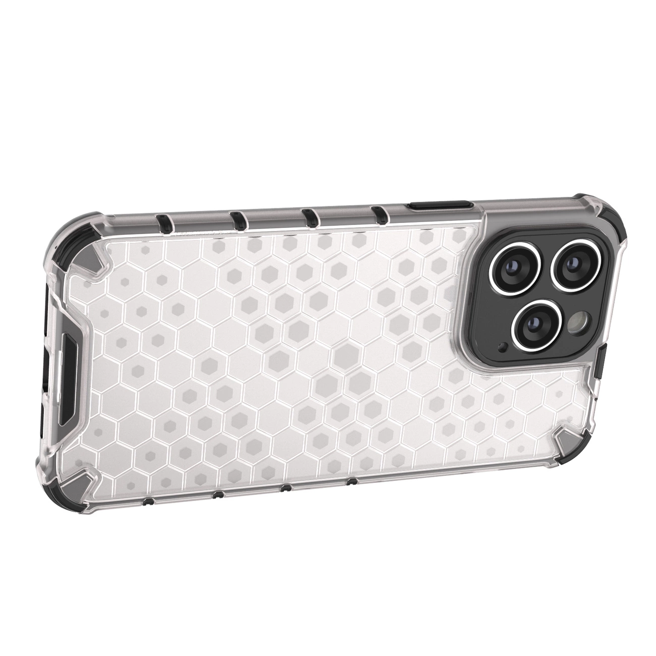 Honeycomb dėklas iPhone 14 Pro Max, šarvuotas hibridinis dėklas, mėlynas - Image 13