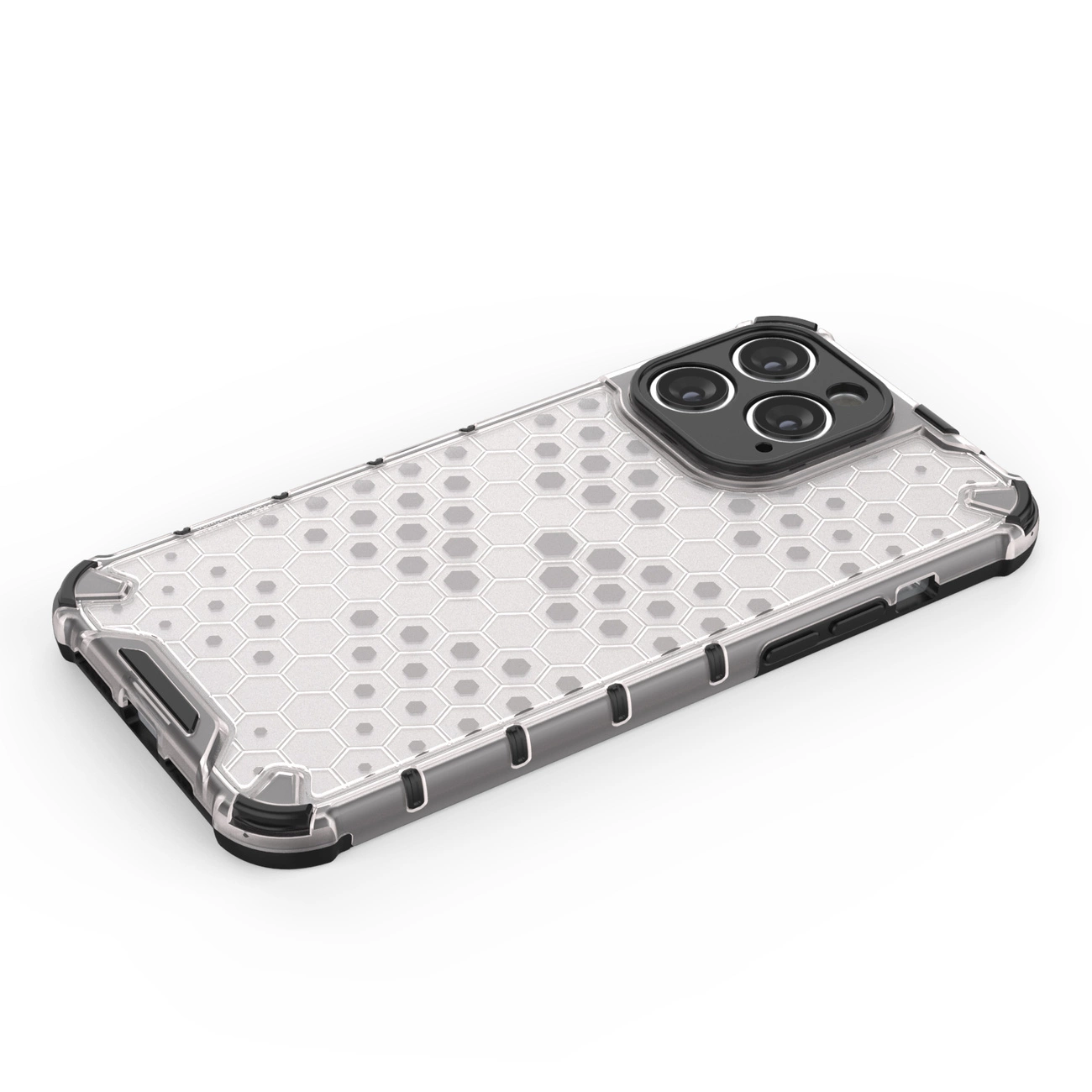 Honeycomb dėklas iPhone 14 Pro Max, šarvuotas hibridinis dėklas, mėlynas - Image 15