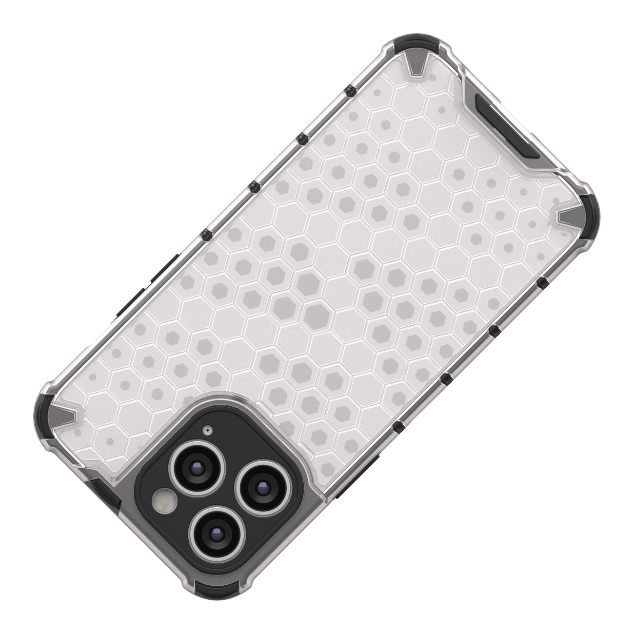 Honeycomb dėklas iPhone 14 Pro Max, šarvuotas hibridinis dėklas, mėlynas - Image 4