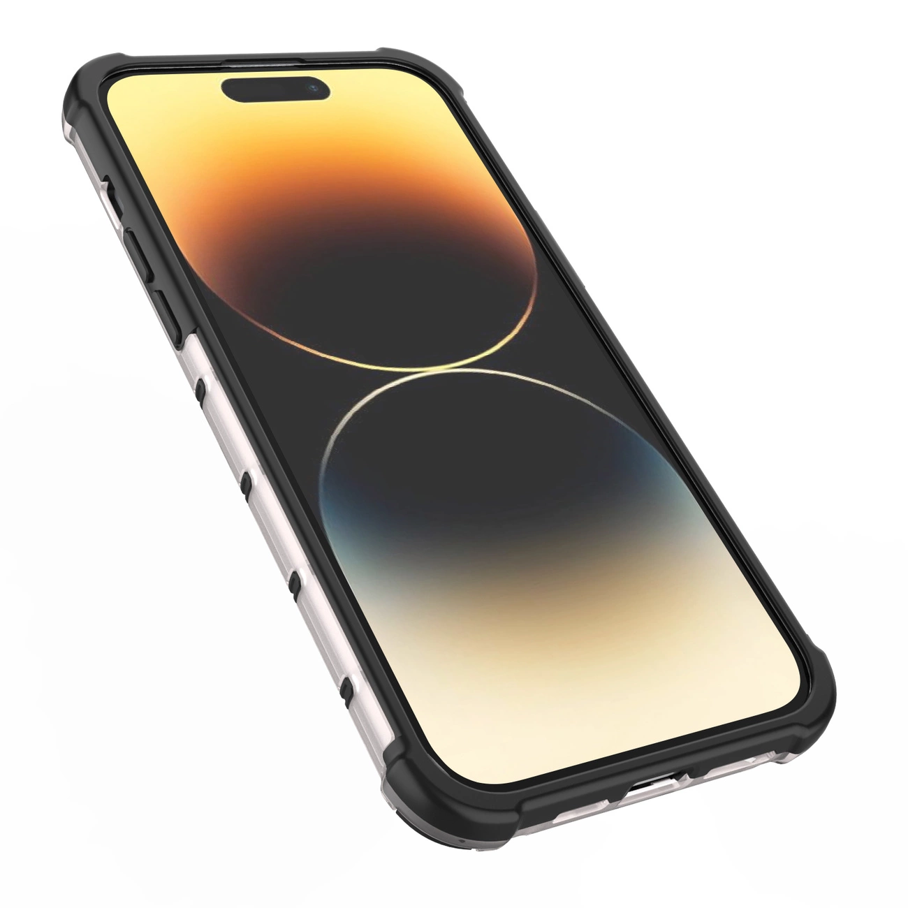 Honeycomb dėklas iPhone 14 Pro Max, šarvuotas hibridinis dėklas, mėlynas - Image 7