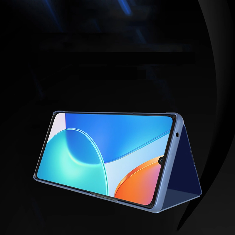Clear View Case dėklas Honor X7 / Honor Play 30 Plus, atvartėlis, juodas - Image 3