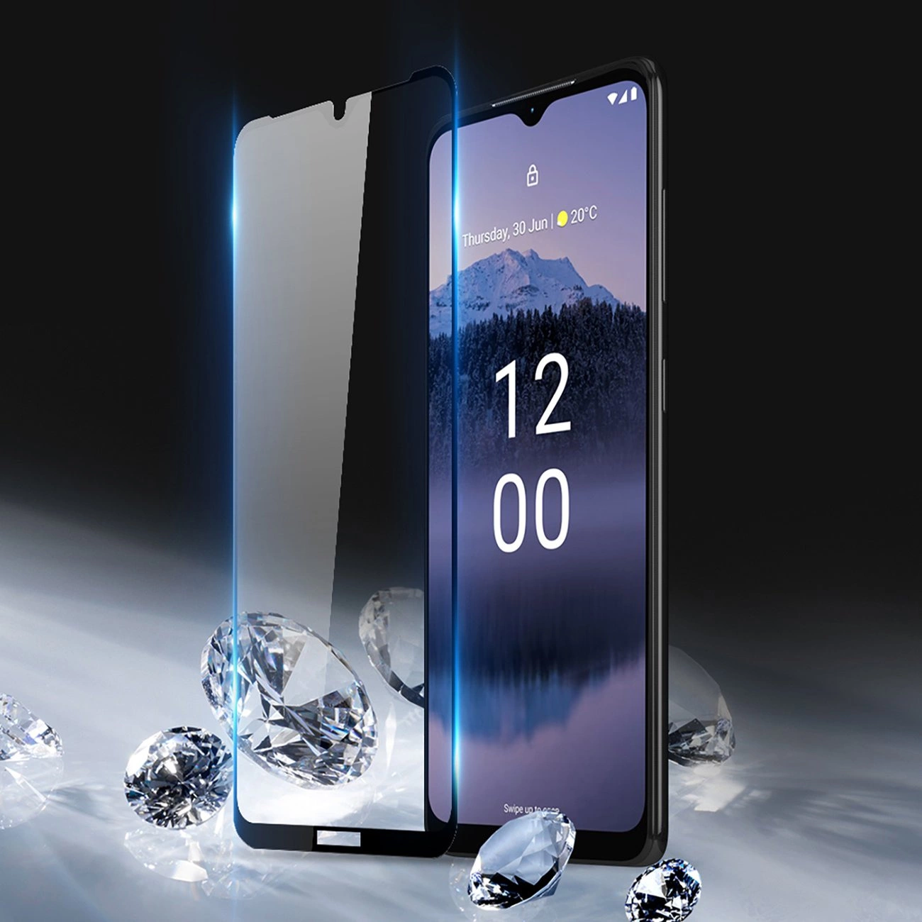 Dux Ducis 10D grūdintas stiklas Nokia G11 Plus 9H su juodu rėmeliu - Image 5