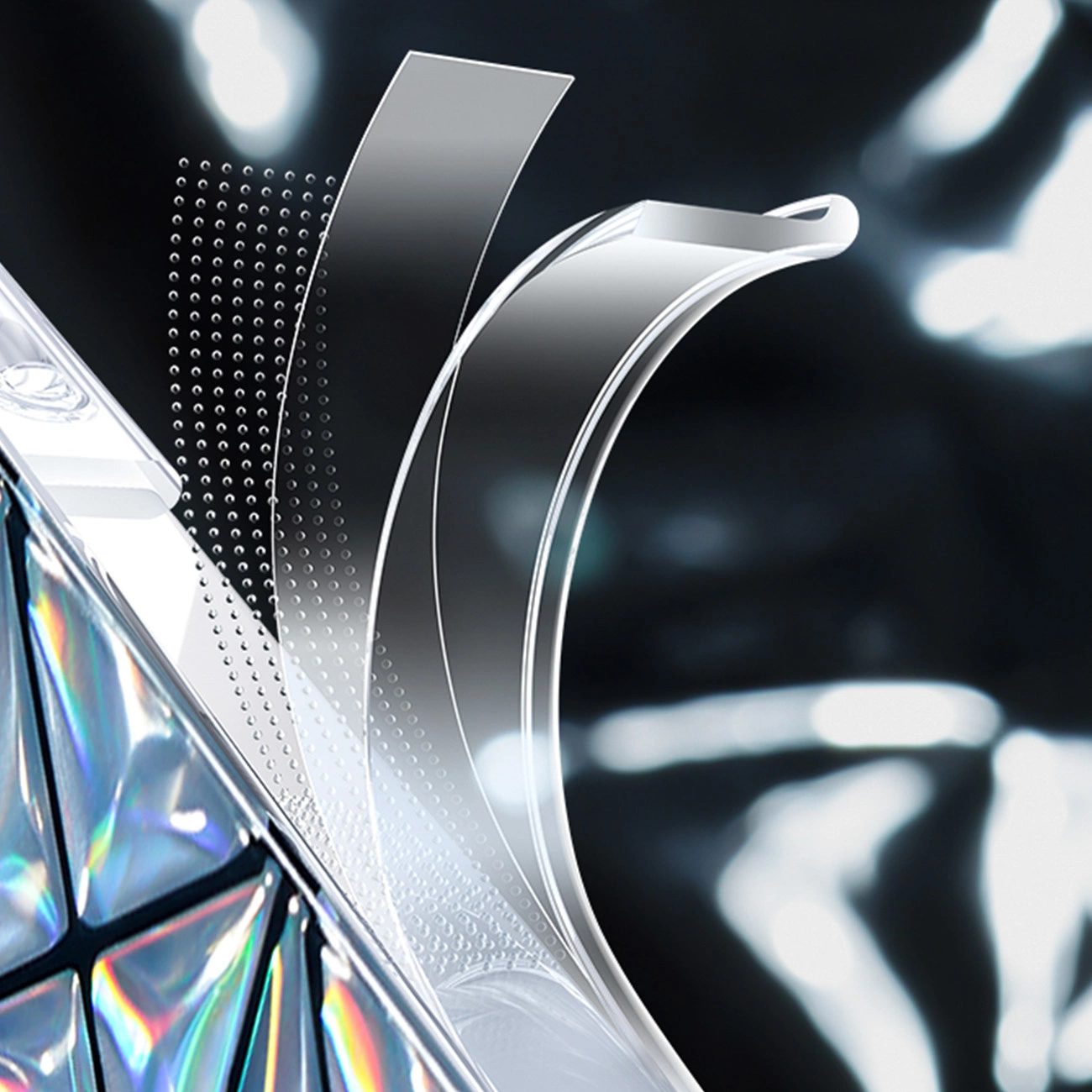 Kingxbar Miya Series dėklas iPhone 14 nugarėlė balta - Image 8