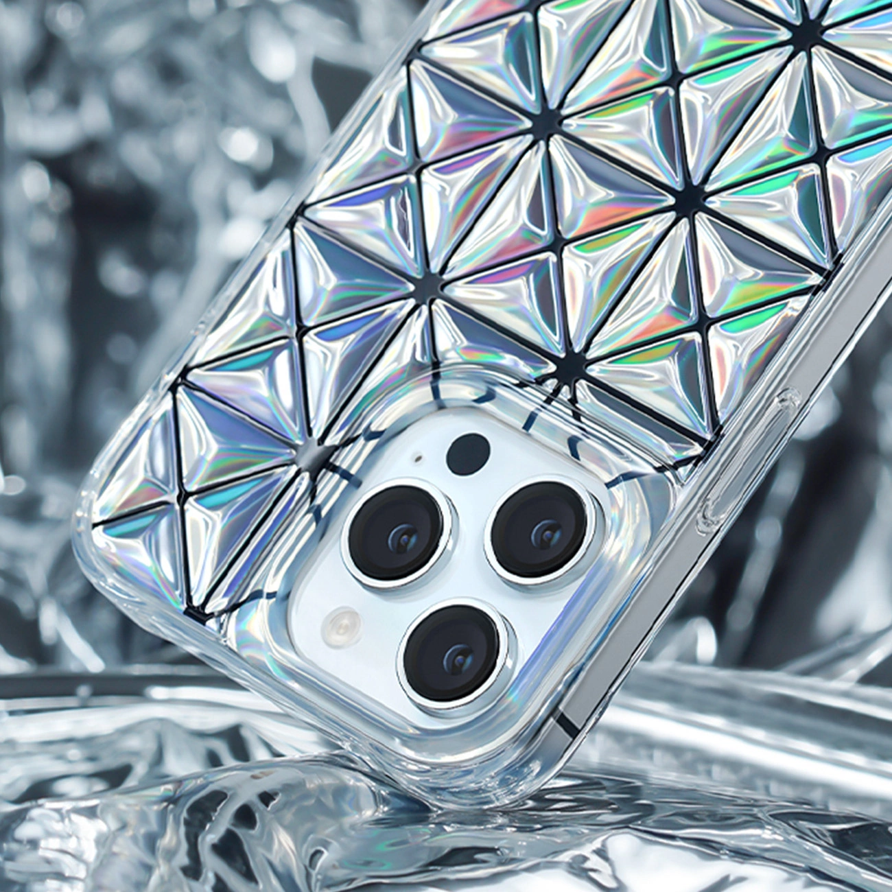 Kingxbar Miya Series dėklas iPhone 14 Pro Max, nugarėlė, baltas - Image 5