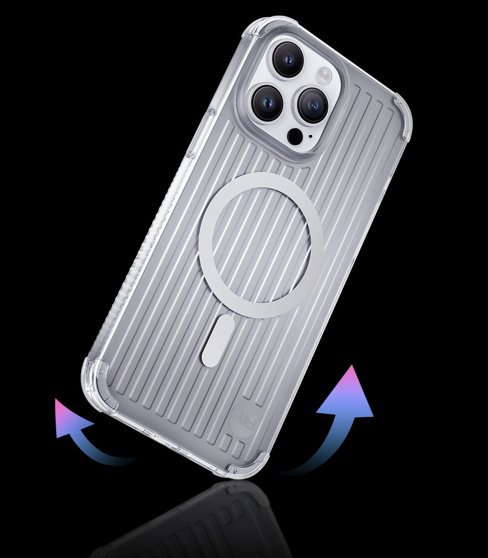 Kingxbar PQY Go Out Series magnetinis dėklas iPhone 14 Plus, MagSafe, lazerinė spalva - Image 5