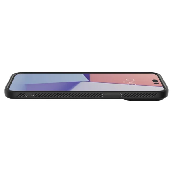 Spigen Liquid Air dėklas iPhone 14 Pro Max – matinės juodos spalvos - Image 19