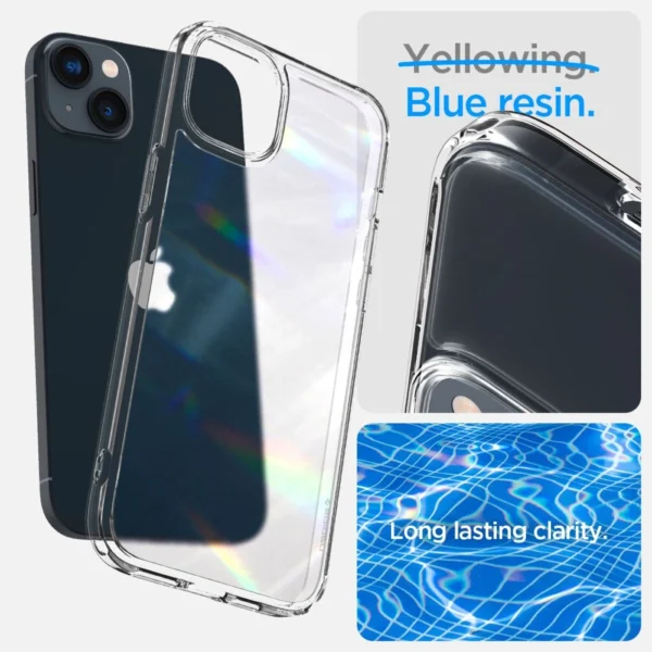 Spigen Ultra Hybrid iPhone 14 dėklas - matinė skaidri - Image 8