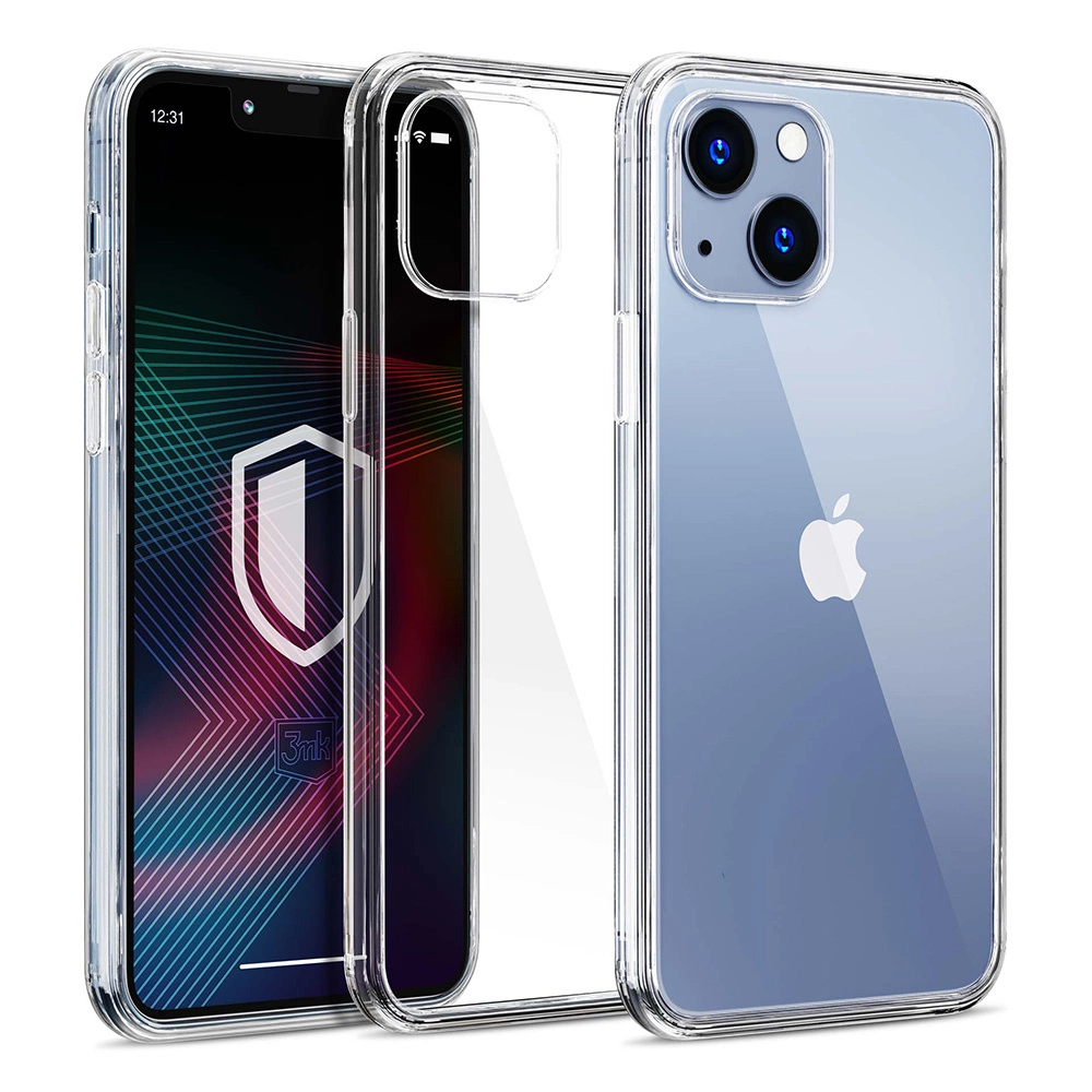 iPhone 14 silikoninis dėklas iš 3mk Clear Case serijos - permatomas - Image 2