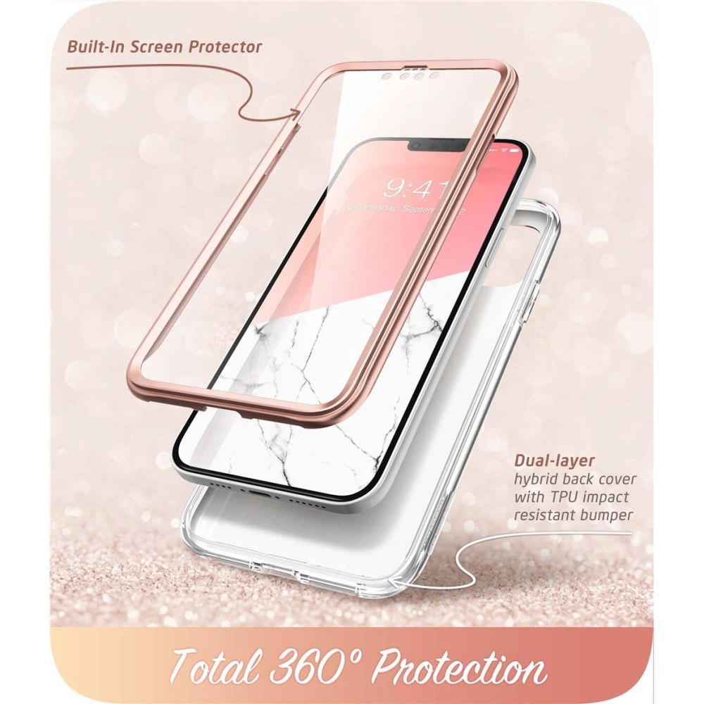 Supcase Cosmo dėklas iPhone 14 Plus – rožinis marmuras - Image 3