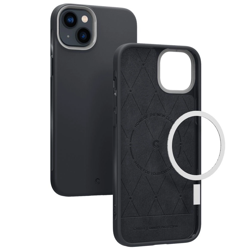 Spigen Cyrill Ultra Color Mag dėklas su MagSafe iPhone 14 Plus – tamsiai pilkas - Image 6