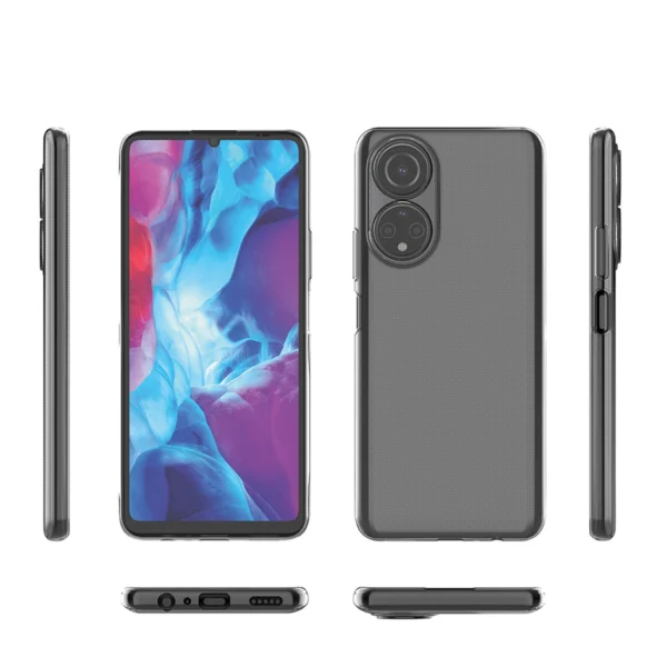 Ultra Clear 0.5mm dėklas Honor X7 / Honor Play 30 Plus plonas skaidrus dėklas - Image 3