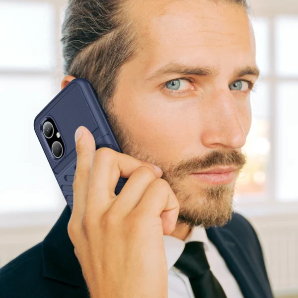 Thunder Case Xiaomi Poco M4 5G silikono šarvuotas dėklas mėlynas - Image 2