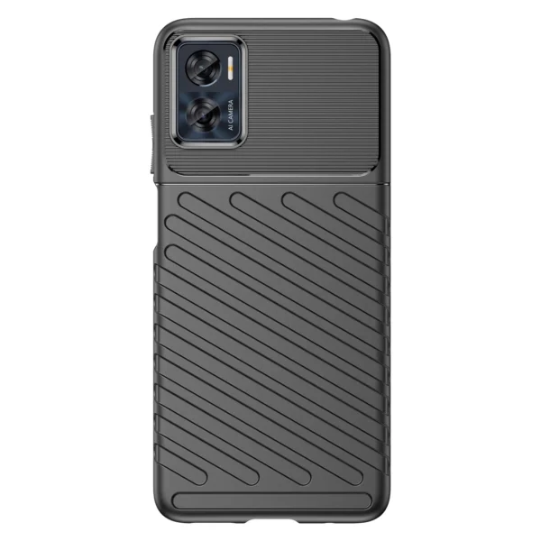 Thunder Case Motorola Moto E32 silikono šarvuotas dėklas juodas - Image 3