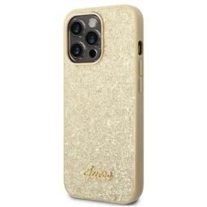 1" złoty/gold hard case Glitter Script