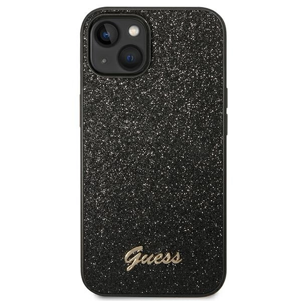 Guess GUHCP14MHGGSHK iPhone 14 Plus 6,7" juodas kietas dėklas Glitter Script - Image 3