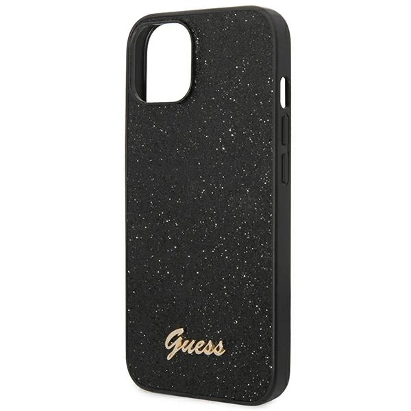 Guess GUHCP14MHGGSHK iPhone 14 Plus 6,7" juodas kietas dėklas Glitter Script - Image 6