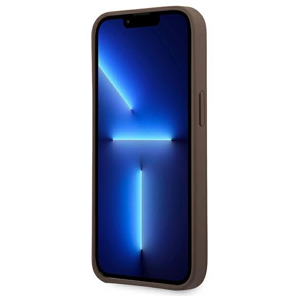 Guess GUHCP14X4GMGBR iPhone 14 Pro Max 6,7" rudas kietas dėklas 4G Didelis metalinis logotipas - Image 5