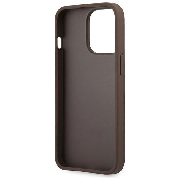 Guess GUHCP14X4GMGBR iPhone 14 Pro Max 6,7" rudas kietas dėklas 4G Didelis metalinis logotipas - Image 7