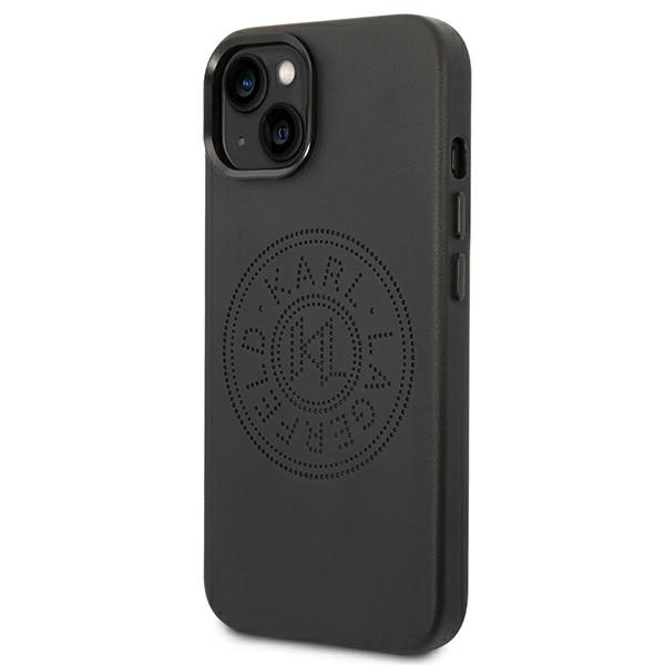 7" hardcase czarny/black Leather Perforated Logo