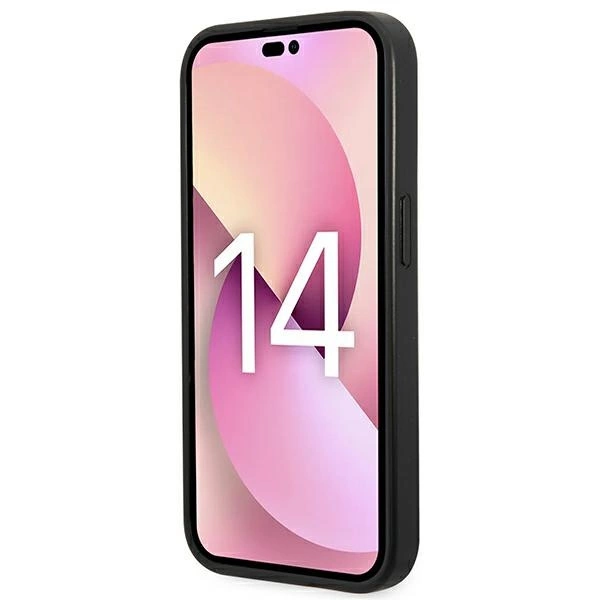 Karl Lagerfeld KLHCP14LSAPCHG iPhone 14 Pro 6,1" sidabrinis kietas dėklas Saffiano Choupette galvos emblema - Image 5