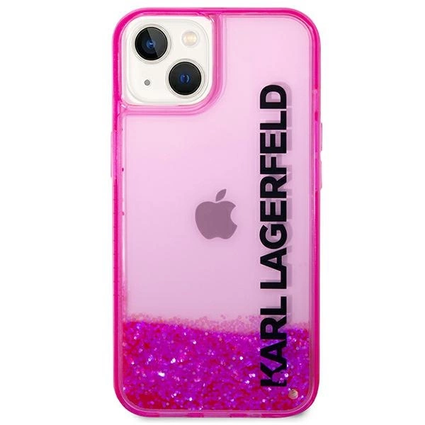 Karl Lagerfeld KLHCP14MLCKVF iPhone 14 Plus 6,7" rožinis kietas dėklas Skystas blizgesys Elong - Image 3